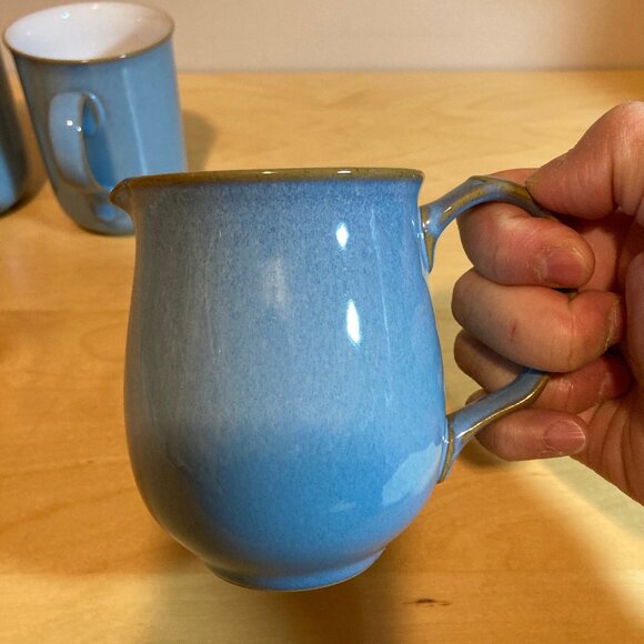 Denby Colonial Blue 2 Cups, Creamer, and Sugar Bowl - Picture 6 of 12